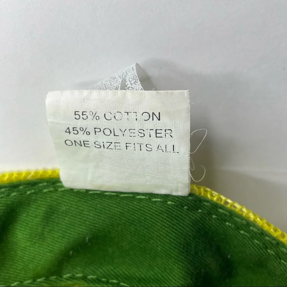 John Deere K-Products Baseball Hat Embroidered Green yellow Adjustable Mesh Back